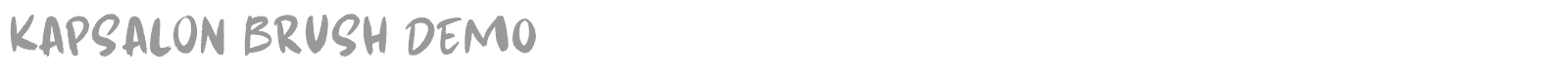 Kapsalon Brush font preview